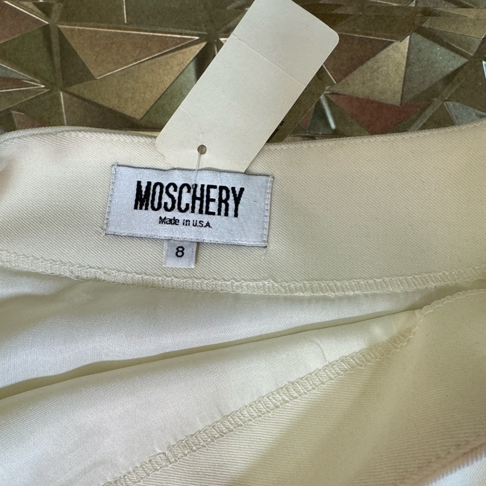 Vintage MOSCHERY Off-White Pencil Skirt - Picture 3 of 7